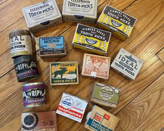 H94 - $250. Vintage Toothpick Collection. 