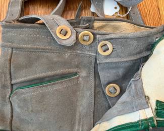H82 - $45. Childs Small Lederhosen. Has stains / wear. 