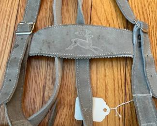 H82 - $45. Childs Small Lederhosen. Has stains / wear. 