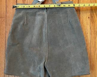 H83 - $65. Authentic 1950s Austrian Boy Scouts Lederhosen. Large Boys Size. 