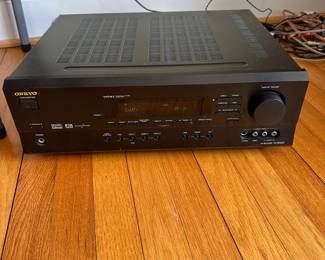 H79 - $30. Onkyo TX-SR500 Receiver with remote. Powers on and appears to work - did not test with speakers. 