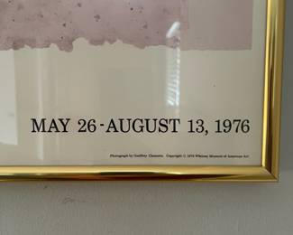 H2 - $250. "Building the Brooklyn Bridge : The Original Drawings" Whitney Museum of American Art - Downtown Branch - May 26 - August 13, 1976. Measures 59" wide x 17" tall. 