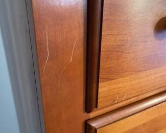 H1 - $250. "Shaker Sampler Collection" by Jamestown Sterling. 7 Drawer Chest of Drawers. Solid wood. All drawers slide as they should! Measures 36" wide x 18" deep x 53" tall. Has some scratches - see photos. 