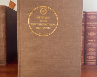 H73 - $20. Websters International Dictionary 2nd Edition. Copyright 1950. Volumes 1-3