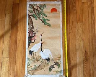 H92 - $15. Cranes on Paper - stored rolled. 