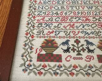 H16 - $35. 1986 Sampler. Measures 12.75" square. 