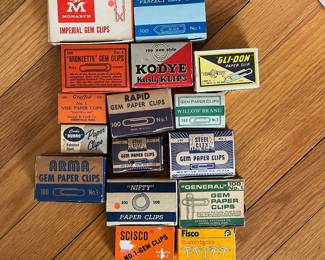 H63 - $90. Vintage Paper Clip Collection. 