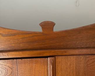 H3 - $250. Antique Wardrobe. Measures 49" wide x 17" deep x 80" tall. No bars / Shelves inside. Beautiful piece that just needs a little TLC. 