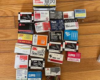 H63 - $90. Vintage Paper Clip Collection. 
