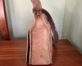 H47 - $110. 1970s Coach Tan USA Leather Messenger Flap Pouch Bag. Measures 10" wide x 4" deep x 9" tall. 