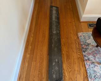 H11 - $850. Antique, wooden framed & mirrored, Carl Mayer Jewelry Store Sign. Rawson & Evans Co. Chicago Sign Makers. Measures 6' x 7.5". 