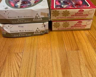 H97 - $35. Vintage Coby & Trim-A-Tree Ornaments. 