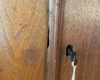 H3 - $250. Antique Wardrobe. Measures 49" wide x 17" deep x 80" tall. No bars / Shelves inside. Beautiful piece that just needs a little TLC. 