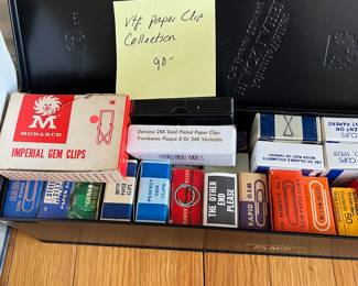 H63 - $90. Vintage Paper Clip Collection. 