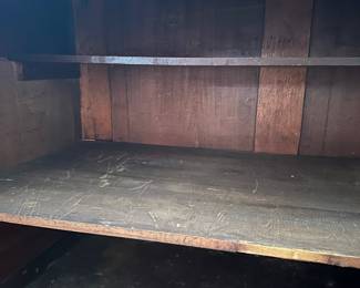 H8 - $325. Antique Secretary. Measures 44" wide x 21" deep x 40.5" tall. 33" deep with desk out. 