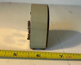 H39 - $25. 1950's Junghans Mini Travel Alarm Clock. Made in Germany - Art Deco Style. 