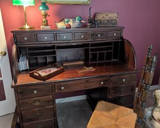 Ethan Allen roll top desk