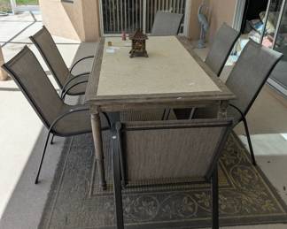 Outdoor table and chairs