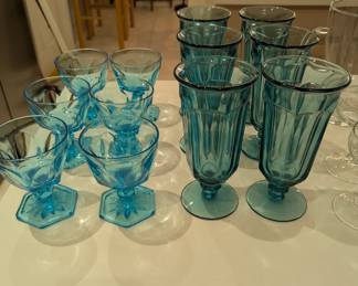 Beautiful Blue Vintage Collectable Glassware