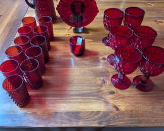 Beautiful Ruby glassware