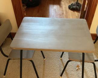 CHILDS TABLE AND CHAIRS