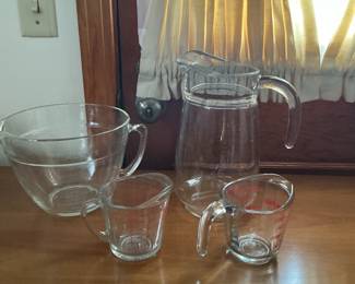 PYREX & ANCHOR HOCKING GLASSWARE 