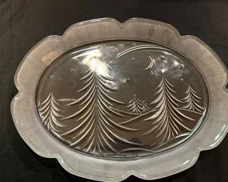 Christmas tree platter 