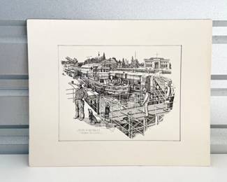 83 ChristopherPaulBollenInkDrawingLocksBeaglesPrint