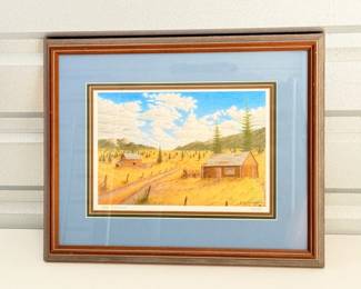 95 JeffNicholsonLimitedEditionPrintARanchinTimeFramedSigned