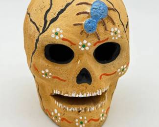 81 DayoftheDeadDecorativeCeramicSkull
