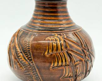 77 EdBrannonStudioPotteryVaseSigned