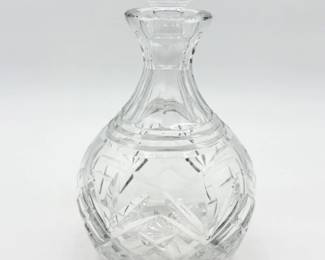 23 VintageAstralQuestaPatternCutCrystalDecanter
