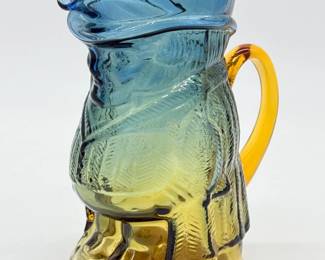 43 VintageKanawhaGlassTobyJugPitcher