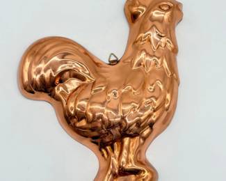 55 VintageCopperRoosterMold