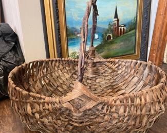 Huge/Heavy 24” wide 21” tall basket