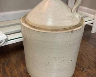 Antique Stoneware Jug 14” tall
