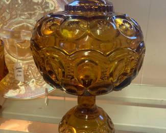 Amber moon and star covered comport