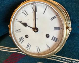 Brass ships clock