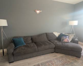 Two piece large sectional 
