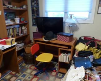 Computer desk, desk chair