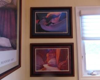 Framed signed limited edition pictures