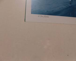 Signed & numbered Andy Jurinko POLO PLAYOFF PAYOFF color offset lithograph