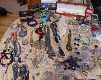 Lots of costume jewelry & watches