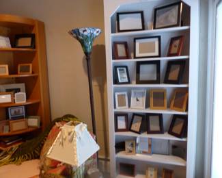 Cottage style accent chair, accent pieces, lamps, picture frames