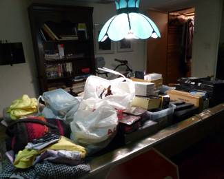 Misc. items (POOL TABLE NOT FOR SALE)