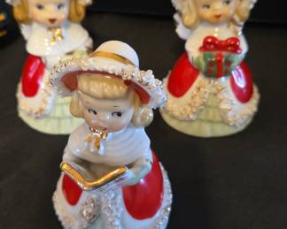 Vintage Lefton Ceramic Caroler Figurines Set of 3