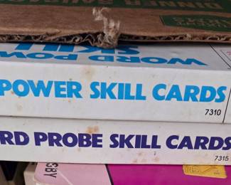 Milton Bradley Word Power Skill Cards and Word Probe Skill Cards