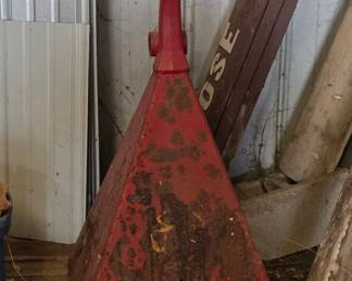 Ideal Shield Red Pyramid Sign Base