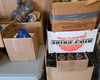 Assorted Canning Jars and Lids