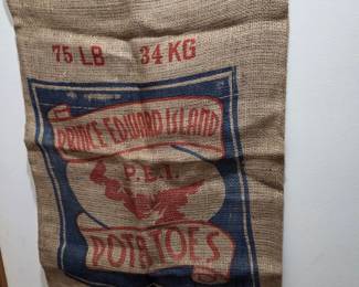 Prince Edward Island Potatoes Burlap Sack